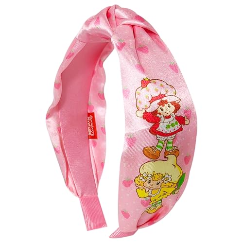 LUV HER Licensed Strawberry Shortcake Knotted Headband - Thick Headbands For Girls Ages 3+ - One Size Fit All