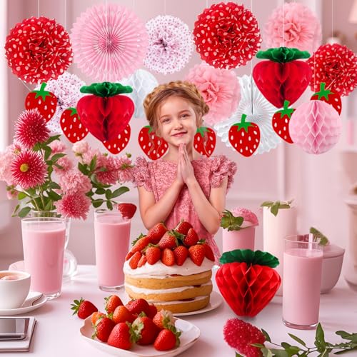 Strawberry Party Decorations Kit for Baby Shower and Bridal Party
Strawberry Party Decorations Kit for Classroom and Bir