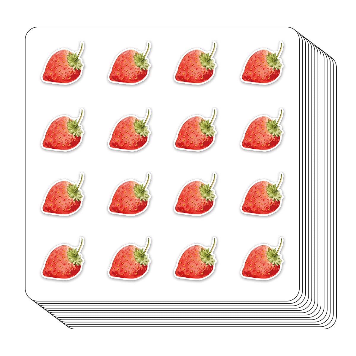 Strawberry Planner Stickers for Kids 0.5in Scrapbooking Craft Calendar 208-Pack