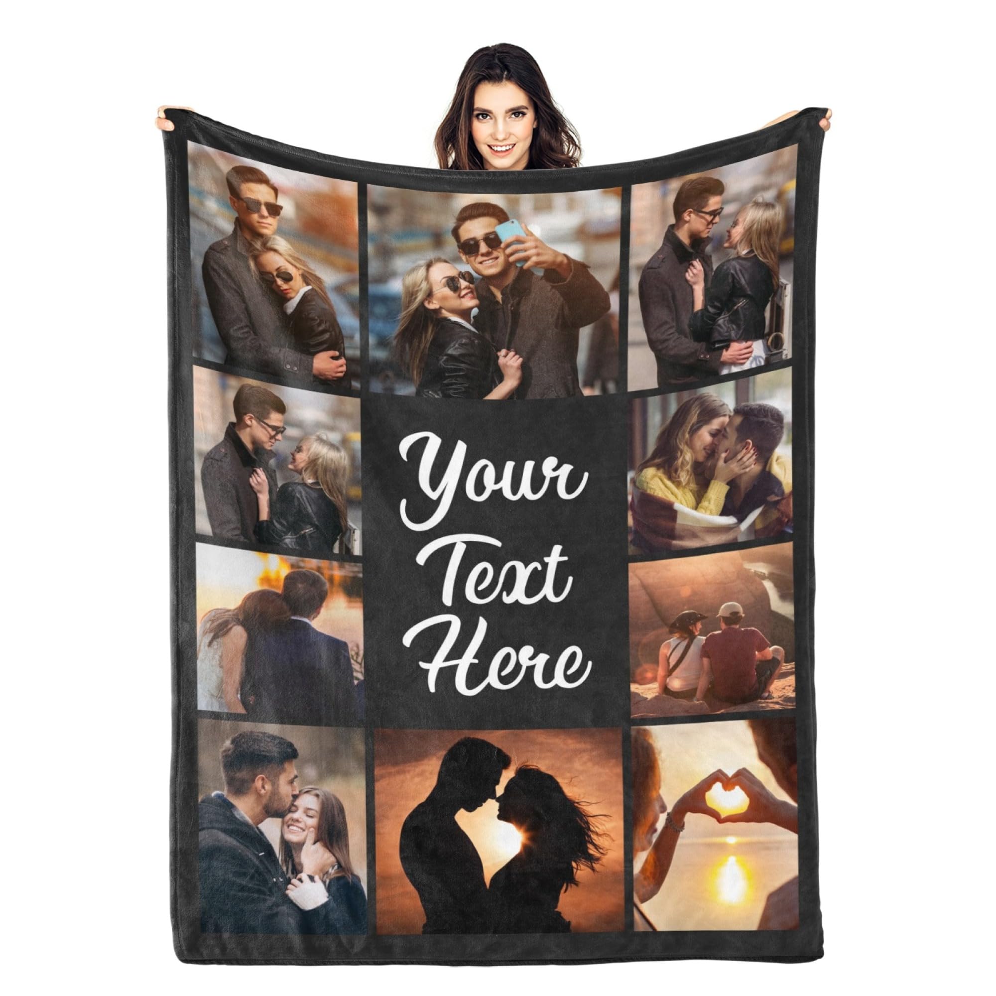 Customized Blanket for Valentine's Day Gifts and Birthdays for Her and Him