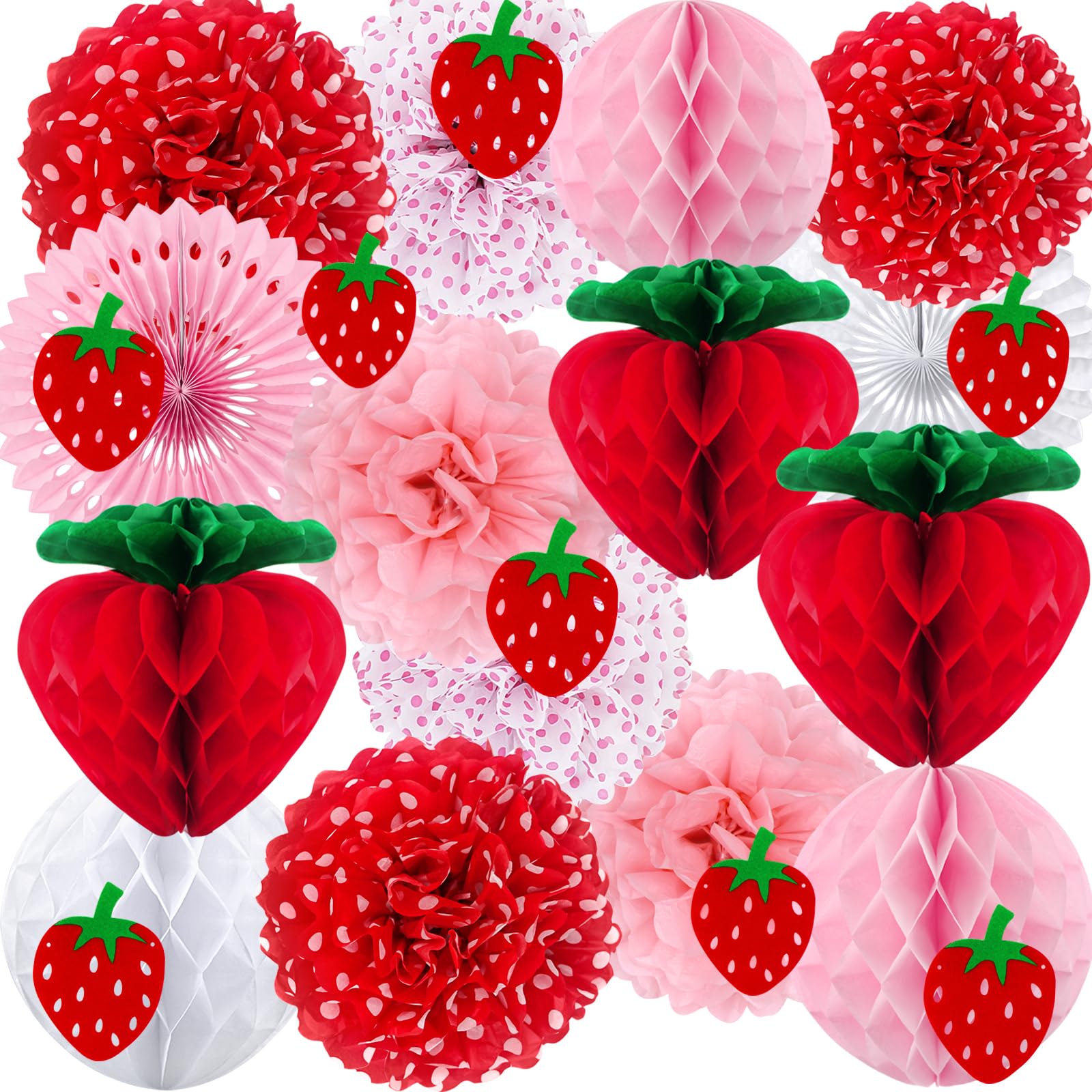 Strawberry Party Decorations Kit for Baby Shower and Bridal Party
Strawberry Party Decorations Kit for Classroom and Bir