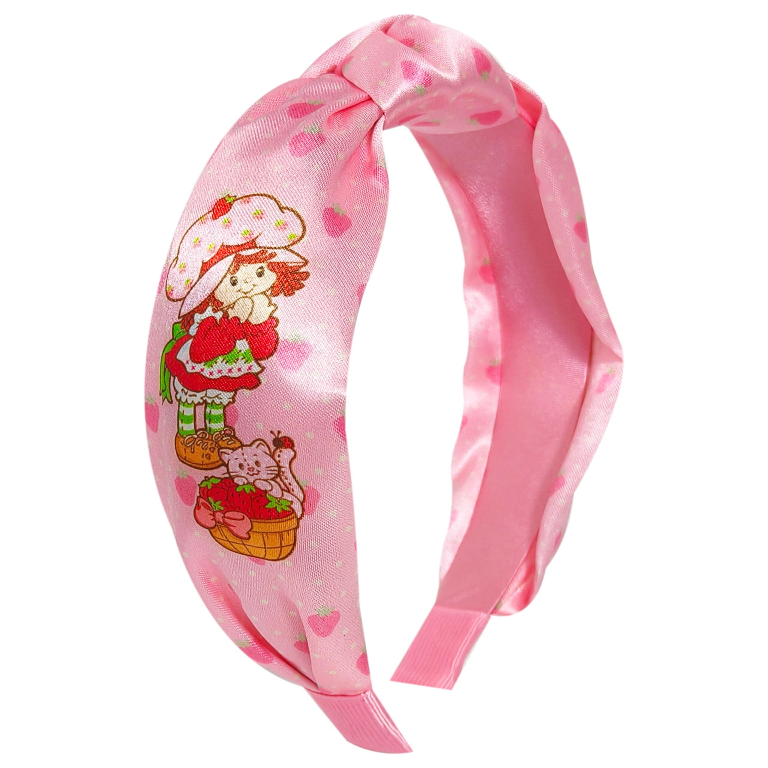 LUV HER Licensed Strawberry Shortcake Knotted Headband - Thick Headbands For Girls Ages 3+ - One Size Fit All